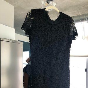 Zara || lace eyelet dress